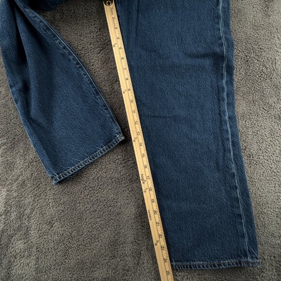 Levi's Premium Ribcage Straight Women 28 Blue Denim Jeans Big E ACTL 29x25 - Picture 5 of 16